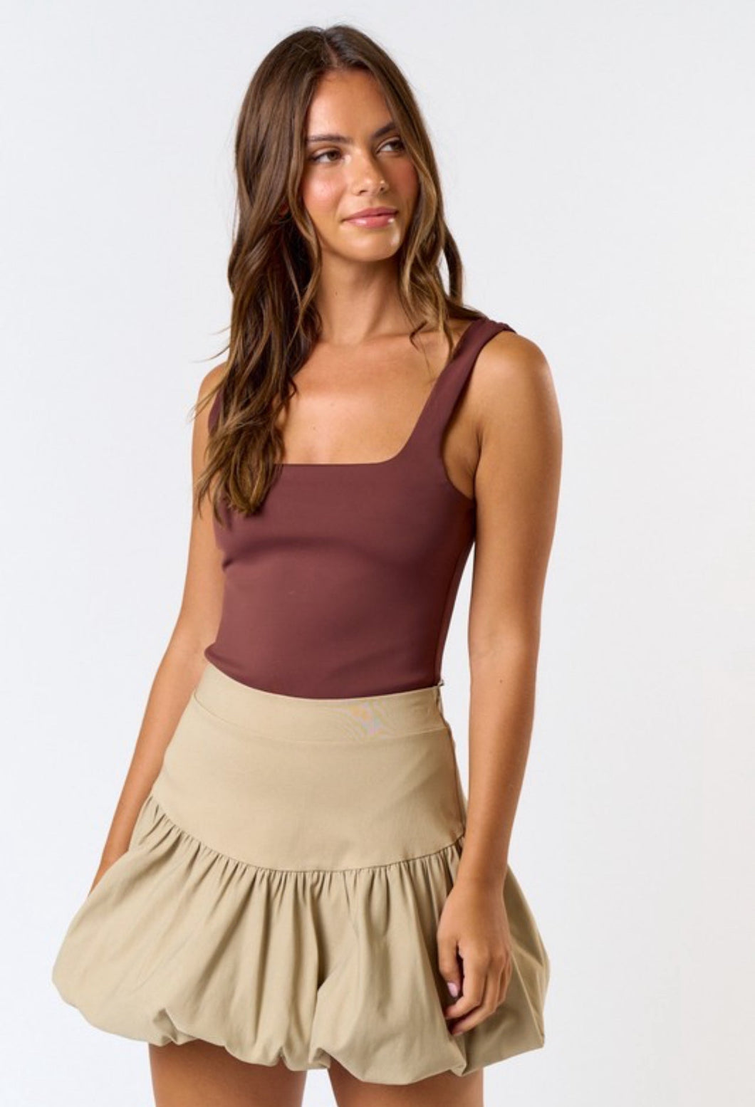 PRE ORDEN Iced Latte Bubble Skirt