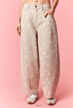 Load image into Gallery viewer, Sweet Cream Dot Barrel Jeans
