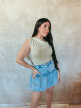 Load image into Gallery viewer, Olive You Asymmetric Top
