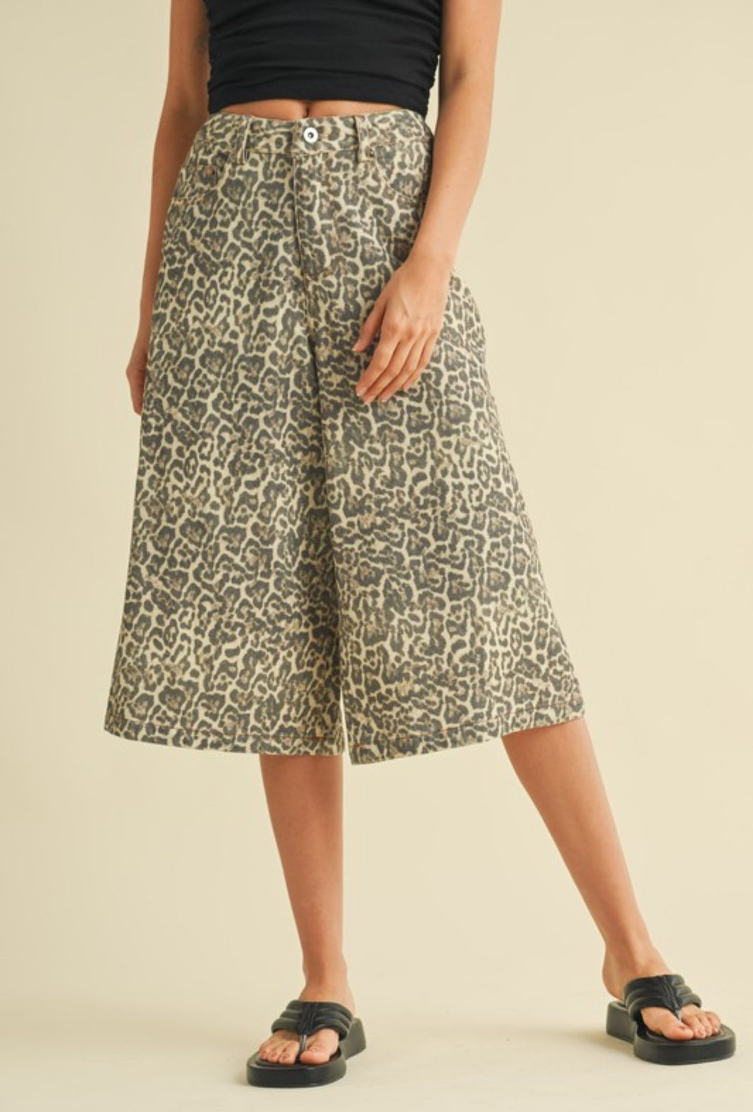 Leopard Bermuda Shorts