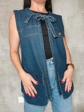 Load image into Gallery viewer, Celine Denim Vest
