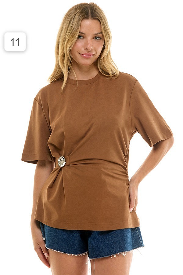 The Basic Top BROWN