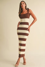 Load image into Gallery viewer, Cocoa Stripes Dress
