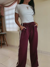 Load image into Gallery viewer, Wine O&#39; Clock Track Pants
