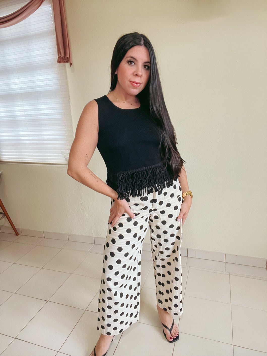 Bibi Ruffle Top BLACK