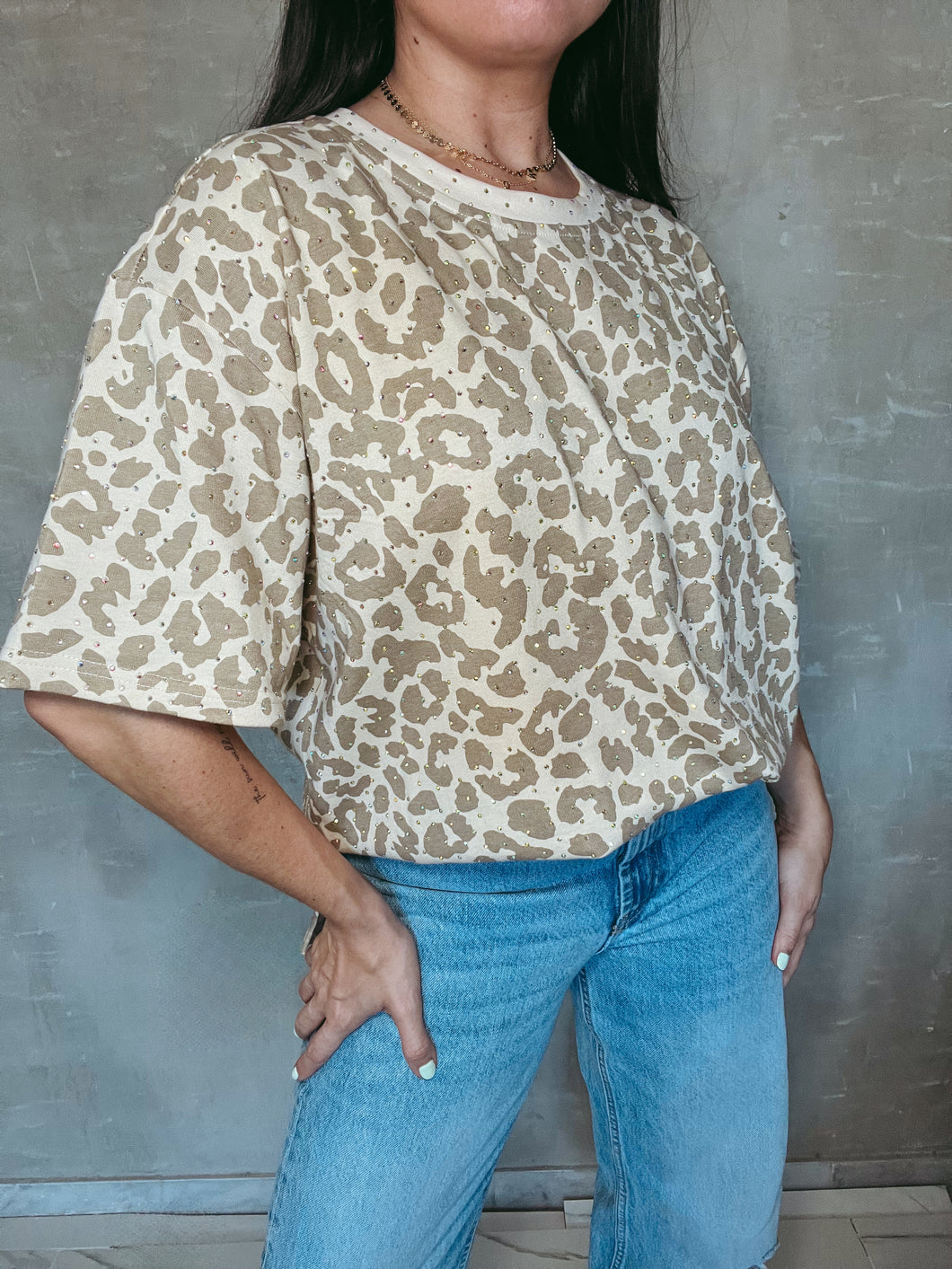 Kitty Rhinestone Tee
