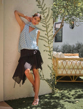 Load image into Gallery viewer, Blue Belle Polka Top
