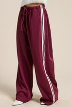 Load image into Gallery viewer, Wine O&#39; Clock Track Pants
