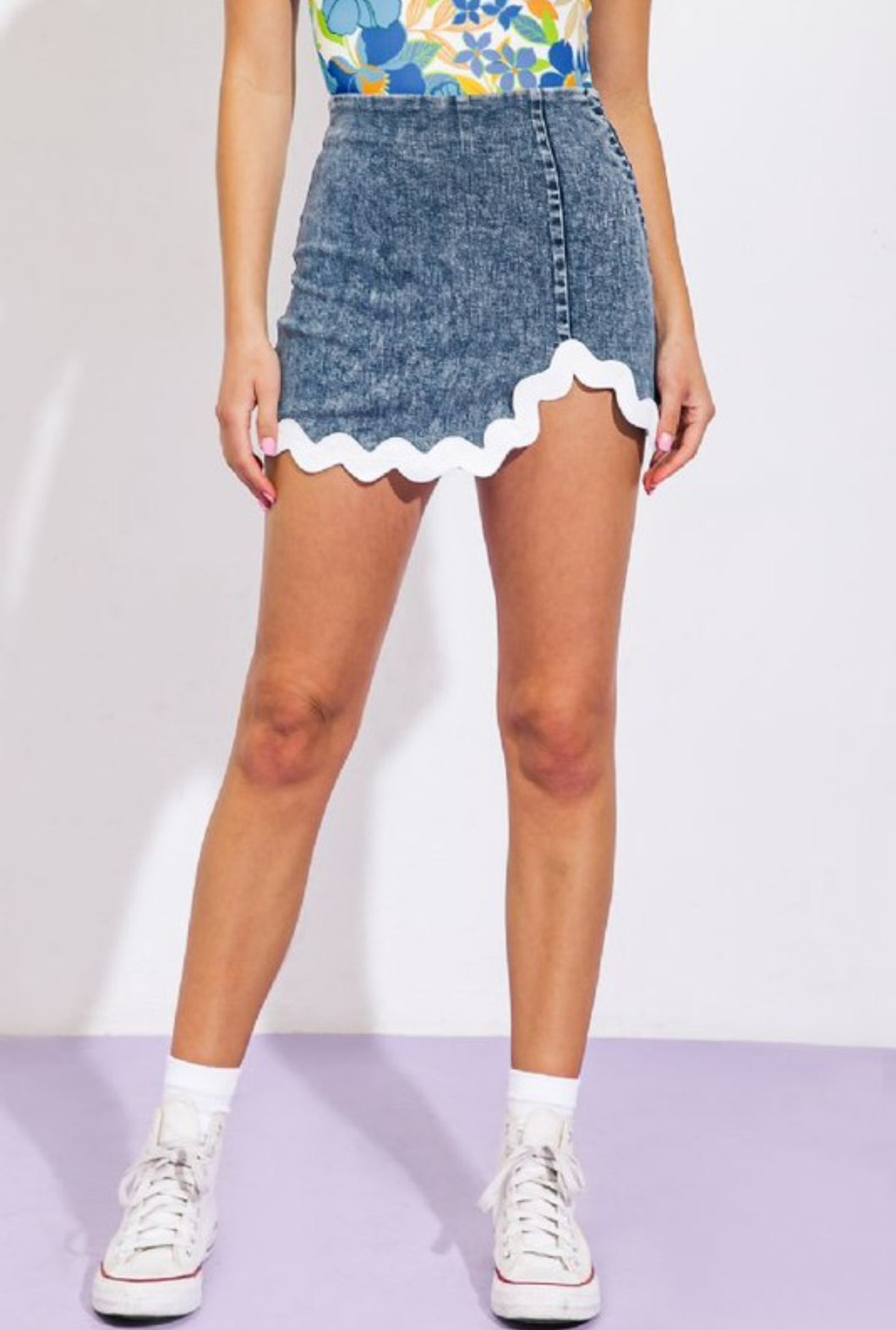 Going Out Denim Skort