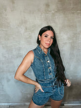 Load image into Gallery viewer, Marina Denim Romper
