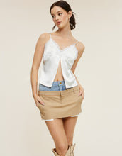 Load image into Gallery viewer, Iconic Denim Skirt BEIGE
