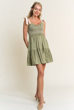 Load image into Gallery viewer, Evergreen Smocked Dress
