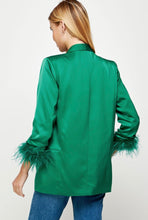 Load image into Gallery viewer, PRE ORDEN Festive Feather Blazer
