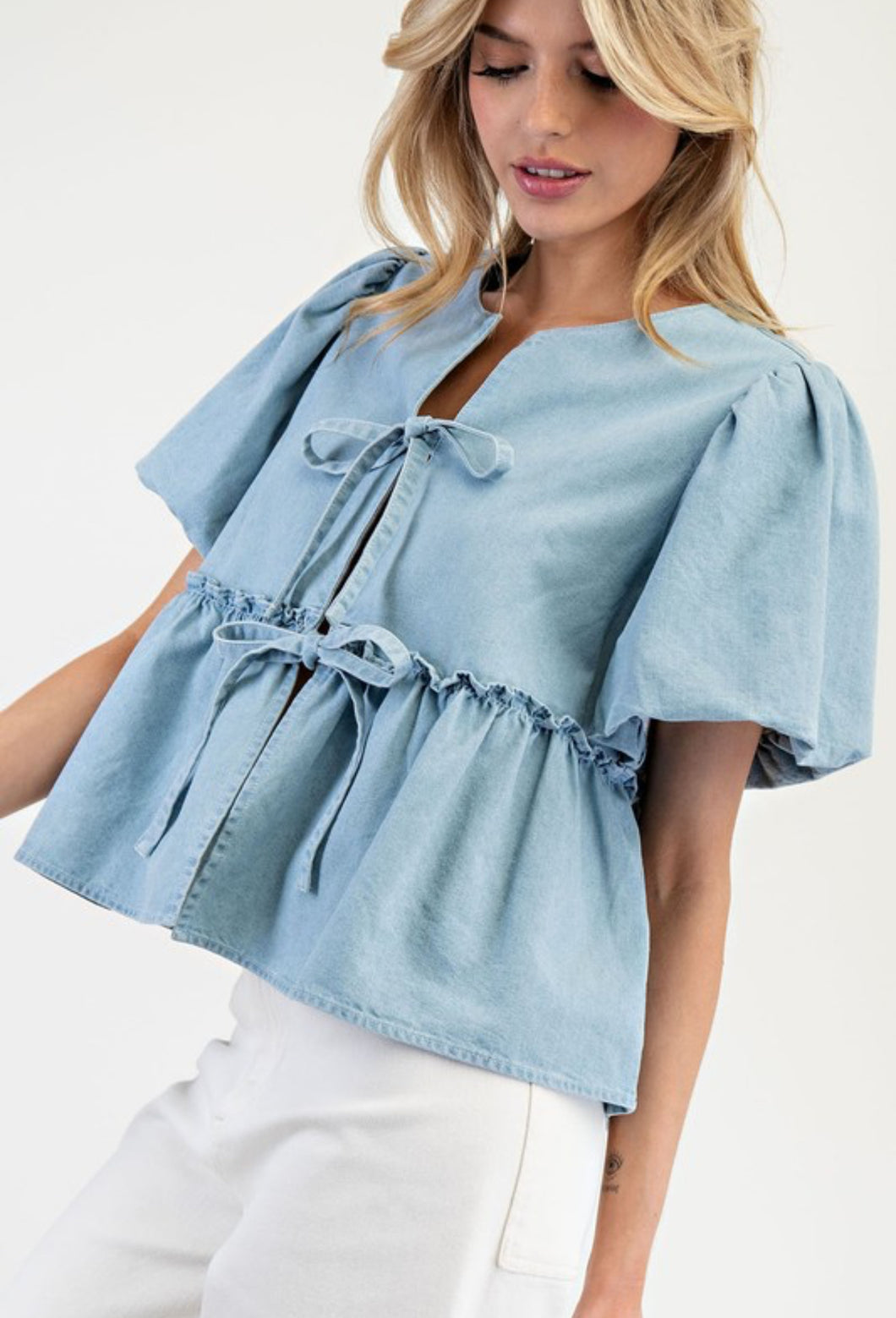 Call Me Maybe Denim Top