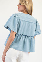 Load image into Gallery viewer, Call Me Maybe Denim Top
