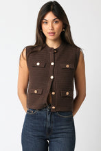 Load image into Gallery viewer, PRE ORDEN Rory Knit Vest BROWN
